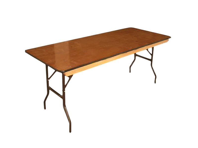 Wooden Table 8ft rental for events in Accra, Ghana - tables category