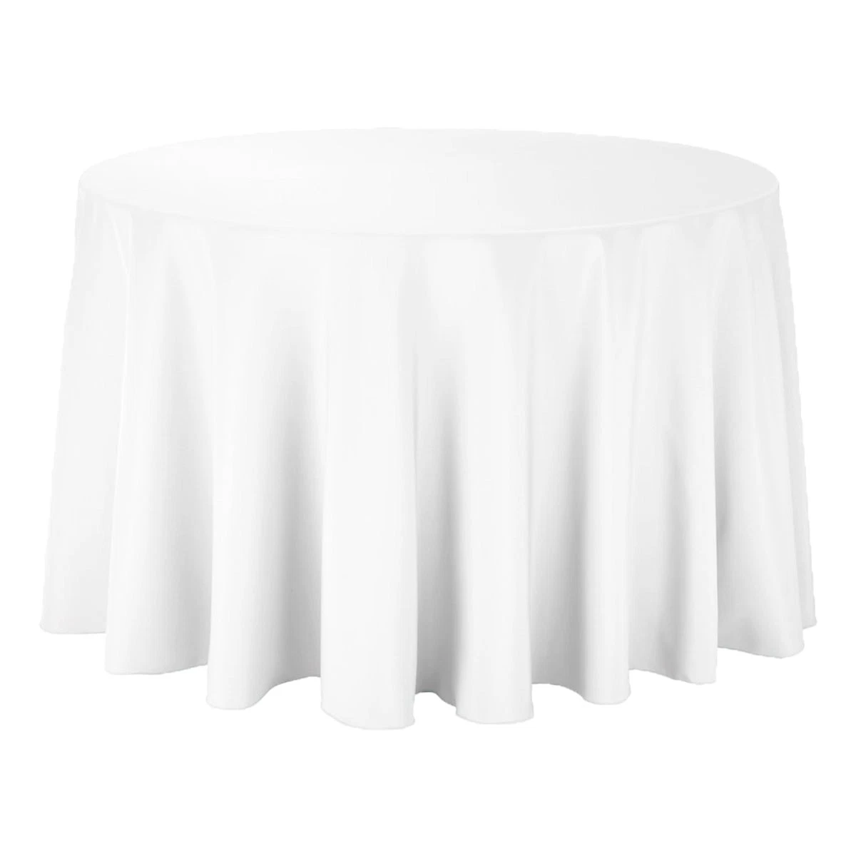 White Tablecloth 90" Round rental for events in Accra, Ghana - linens category